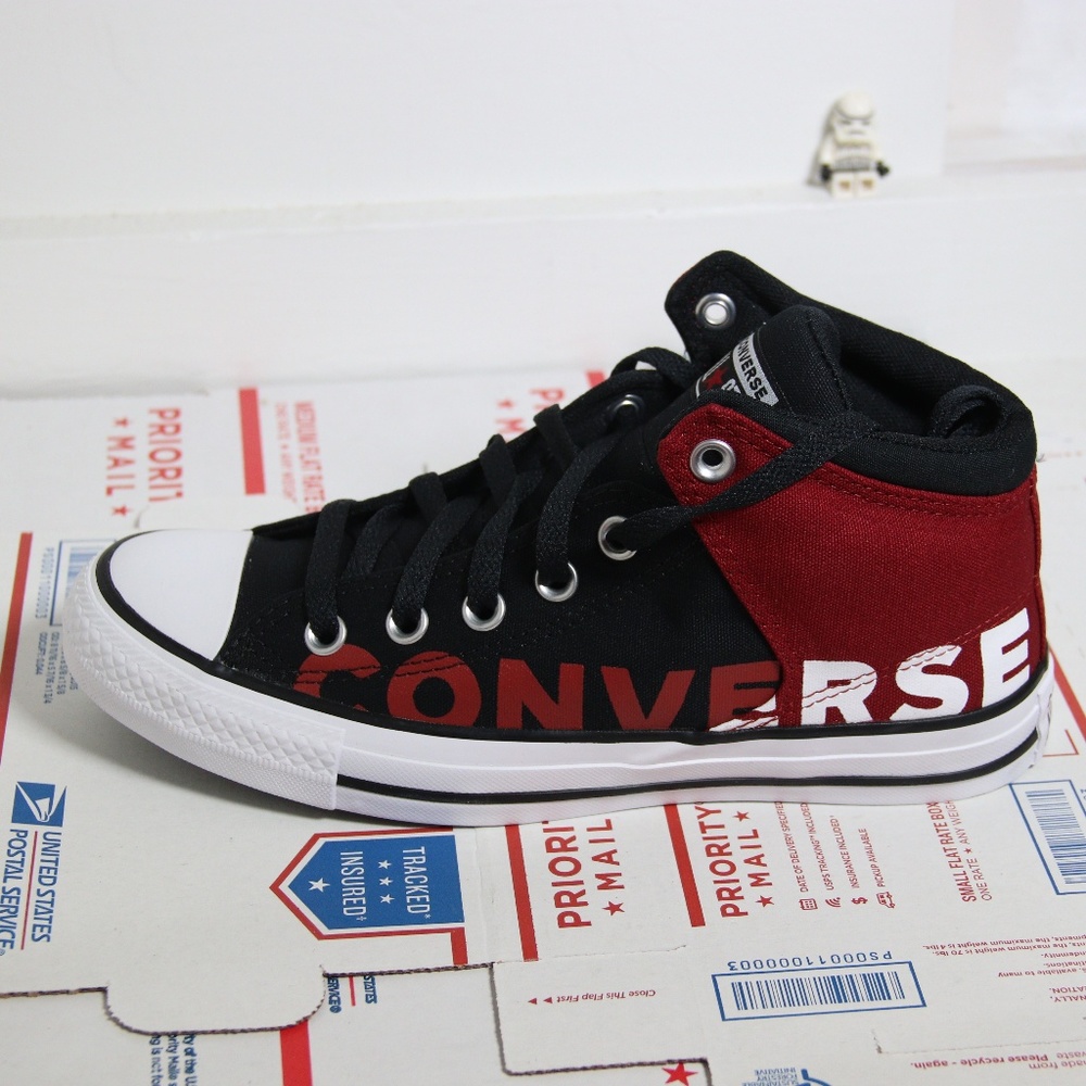 Converse Red / Black Alley Brick High Tops